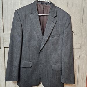 Jones New York Gray Wool Blazer - 95% Wool